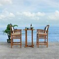 Safavieh 39.8 in. Pate Bar Table Bistro Set Natural & Beige - 3 Piece PAT7043C